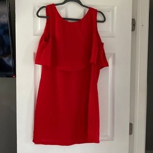 Red tank dress